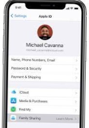 comment partager de la musique sur iPhone avec la famille