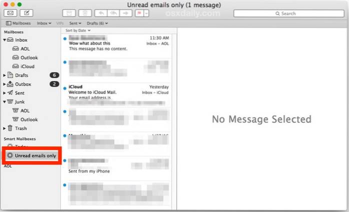 How to Show Only Unread Emails in the Mail App for Mac