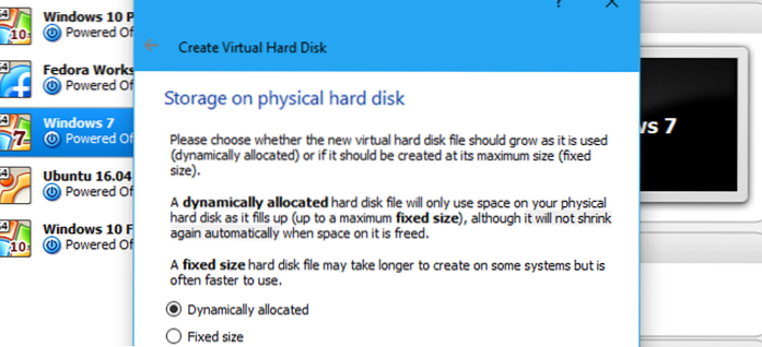 Hvordan krympe en virtuell virtuell VM i Windows 10