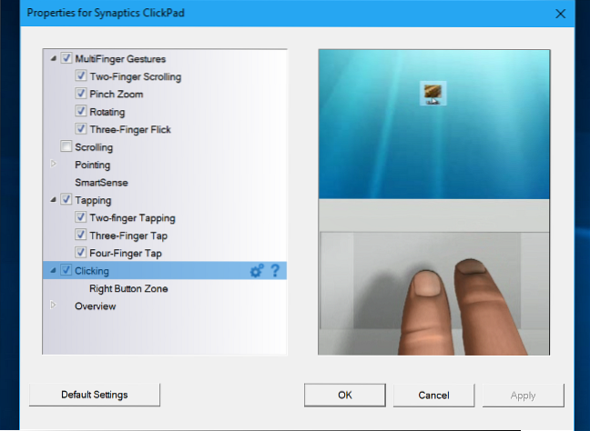 Come simulare un clic centrale sul touchpad di un laptop in Windows 10