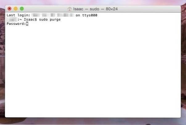 Jak przyspieszyć działanie komputera Mac za pomocą polecenia Purge