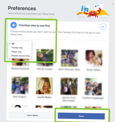 wie man aufhört, Beiträge von einer Seite auf Facebook zu sehen