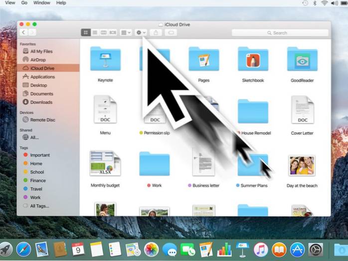 Hur man hindrar markören från att bli större i OS X El Capitan