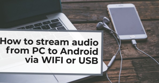 como transmitir áudio do pc para o telefone via usb