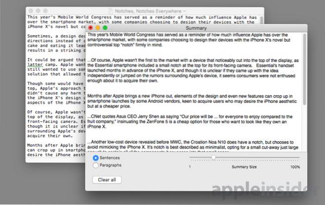 Comment résumer de longs documents sur votre Mac