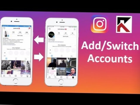 hvordan du skifter konto på instagram