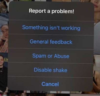 comment désactiver le shake sur instagram