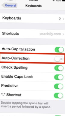 So deaktivieren Sie die Rechtschreibprüfung auf dem iPhone