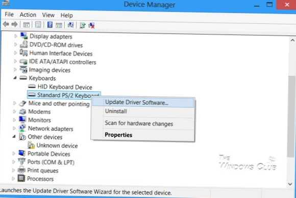 jak odinstalovat aktualizace ovladačů
