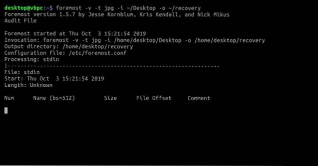 Como usar o primeiro para recuperar arquivos excluídos no Linux