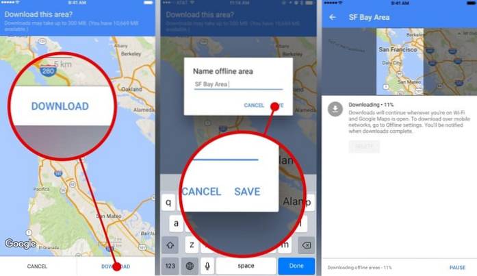 Come utilizzare Google Maps offline
