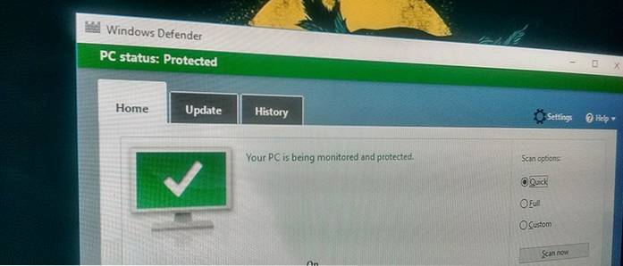 Cum se folosește Windows Defender Offline pentru a elimina infecțiile persistente