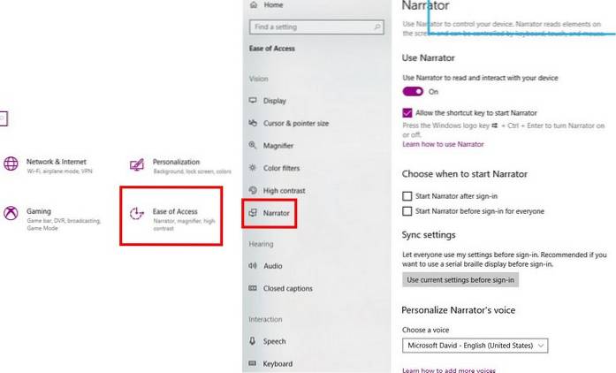 Come utilizzare l'Assistente vocale di Windows per convertire il testo in voce
