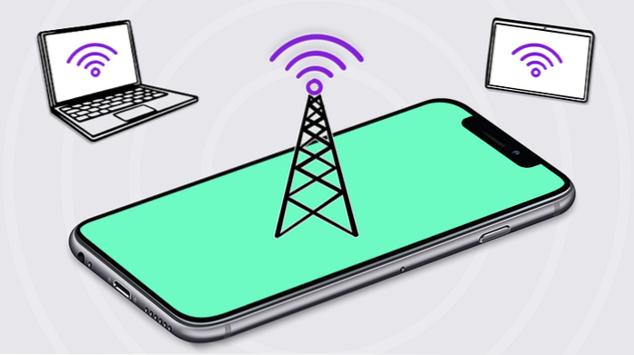 Hvordan bruke telefonen som et WiFi-hotspot