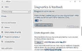 Comment afficher et supprimer les données de diagnostic sur Windows 10