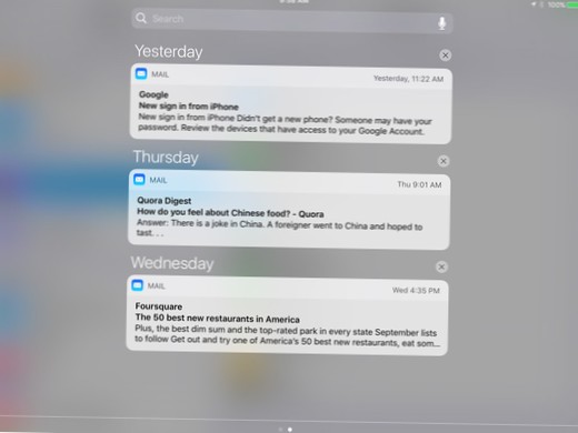 So zeigen Sie Benachrichtigungen auf dem iPad an