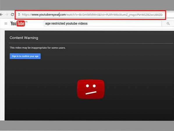 Cómo ver videos de YouTube restringidos