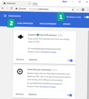 instalar a extensão do Chrome a partir da linha de comando