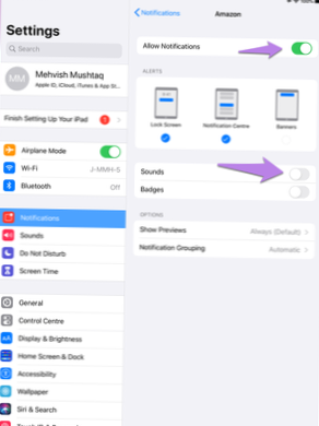 iPad-Benachrichtigungen funktionieren nicht