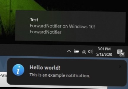 iPhone-varsler på Windows 10 2020