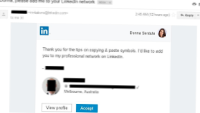 Linkedin kennen Sie Benachrichtigung