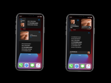 Texte Widget ios
