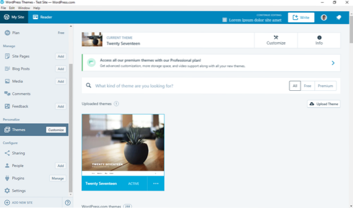 Gerencie seus blogs WordPress com o aplicativo WordPress Desktop