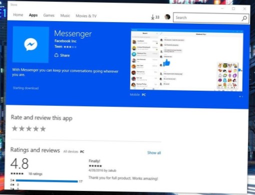 Messenger para Windows