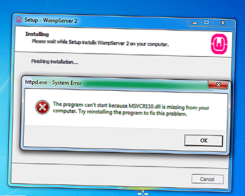 msvcr110 dll saknas i datorns Windows 7
