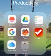 vnořené složky ios 13