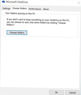onedrive selective sync