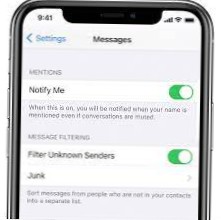 modtager kun tekster fra kontakter iphone 11