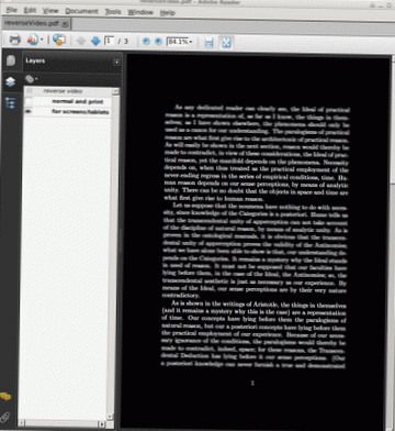 pdf printing inverted black and white