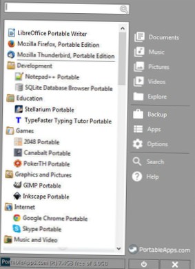 software portátil significa