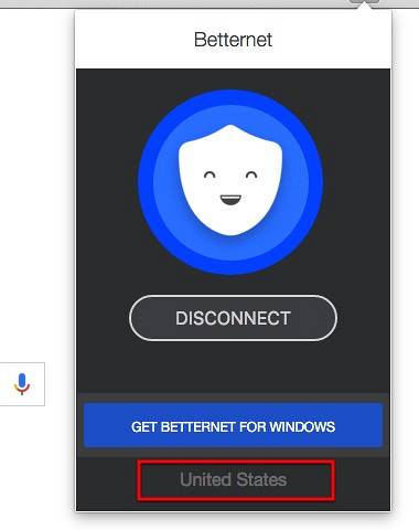 Chraňte své soukromí a odblokujte webové stránky pomocí Betternetu