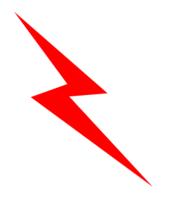 red lightning bolt facebook profile picture