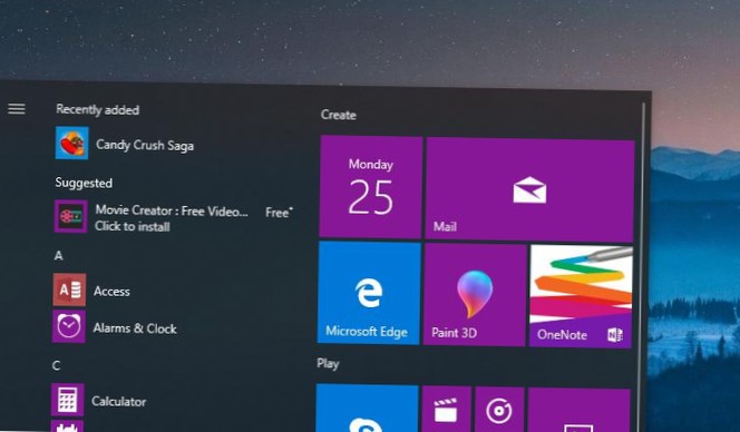 usuń cukierki Crush Windows 10 2019