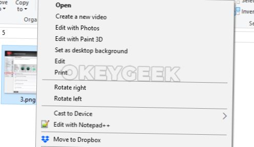 clique com o botão direito para abrir e congela o Windows 10