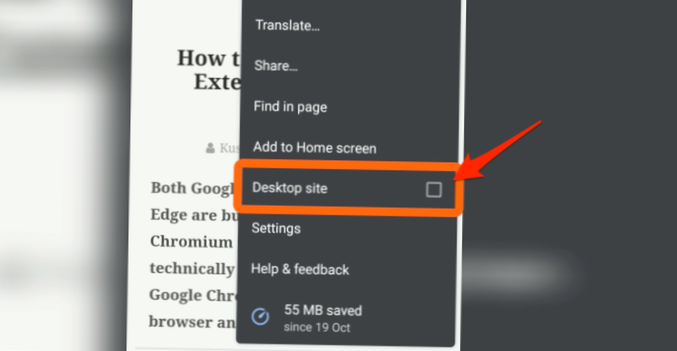 pagina de căutare google chrome mobile