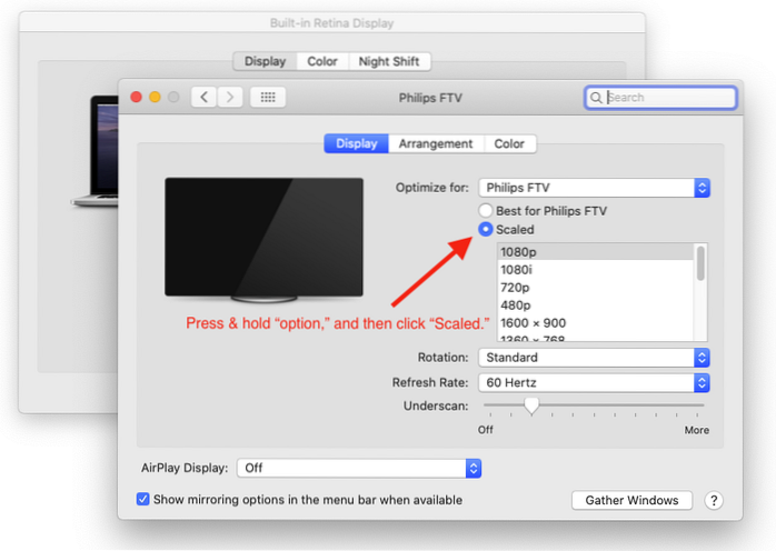 Configuración de resoluciones personalizadas para pantallas en Mac OS X