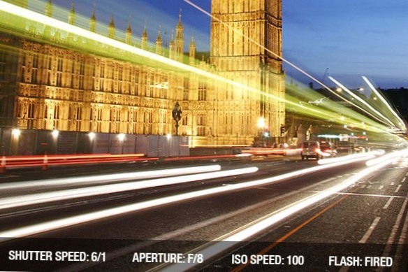 rychlost závěrky pro dlouhou expozici