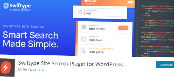 plugin di ricerca nel sito per wordpress