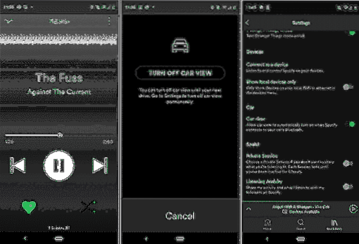 Spotifys neue Autoansicht Was macht es??