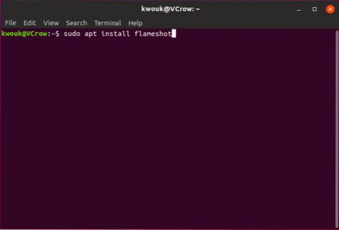 Faça melhores capturas de tela no Ubuntu com Flameshot