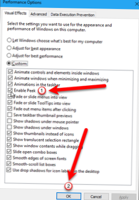turn off aero windows 10