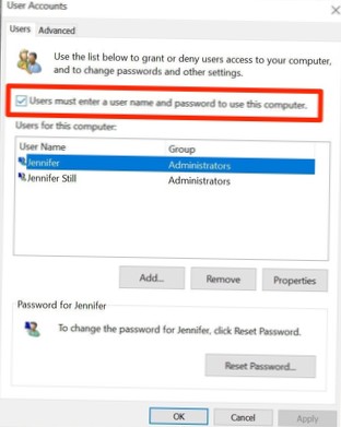 desligue a tela de bloqueio do windows 10 com senha