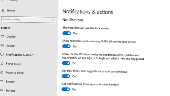 vypnout upozornění na Office 365 Windows 10