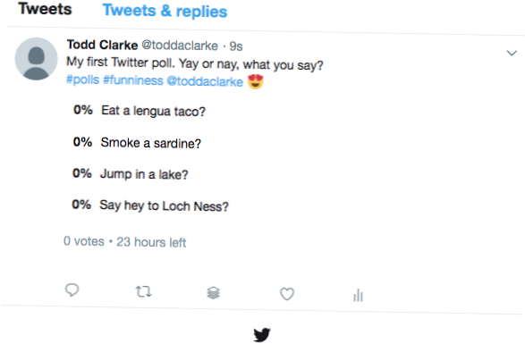 twitter poll with image