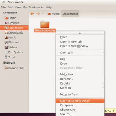 Ubuntu Snadné (a rychlé) způsoby, jak otevřít libovolné soubory jako root