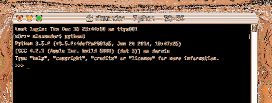 Atualizando e usando Python 3 em um Mac